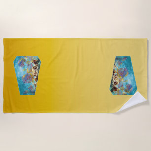 Anthias fish at coral reef - Photographic design   Beach Towel