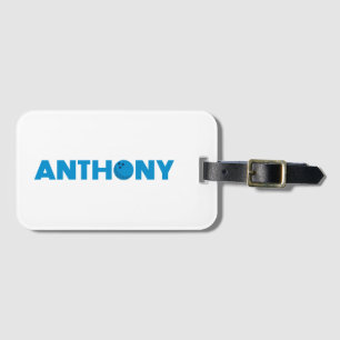 Anthony bowling luggage tag