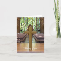 Anthony Chapel Cross Card Sympathy Card