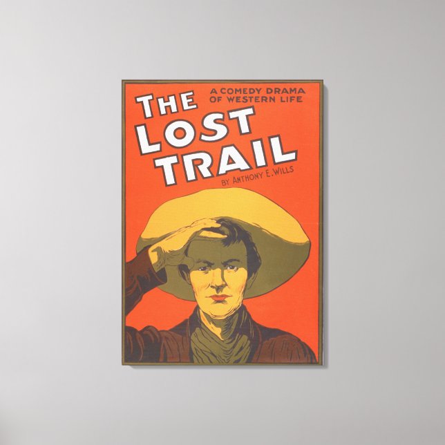 Anthony E. Wills "The Lost Trail" Wester Theatre Canvas Print (Front)