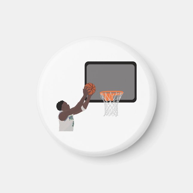  Anthony edwars puts the ball in the basket Magnet (Front)