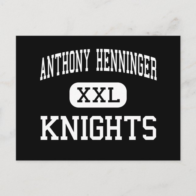 Anthony Henninger - Knights - High - Syracuse Postcard (Front)