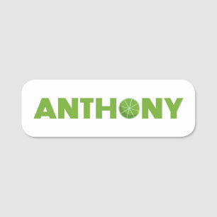 Anthony Lime Name Tag