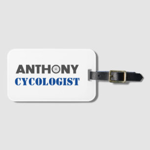 Anthony Mountain Biker Luggage Tag