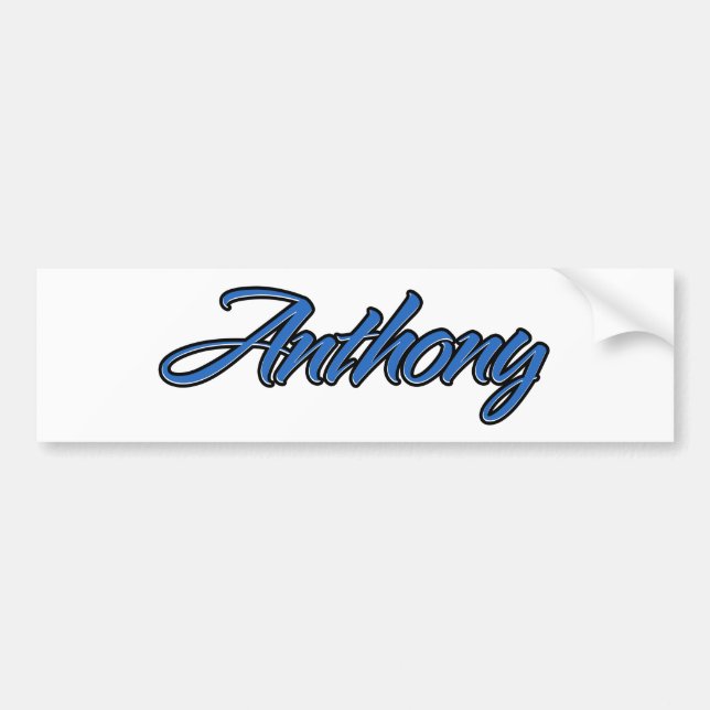 Anthony Nom bleu Aufkleber Sticker Autoaufkleber (Devant)