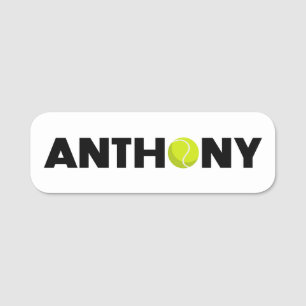 Anthony Tennis Name Tag