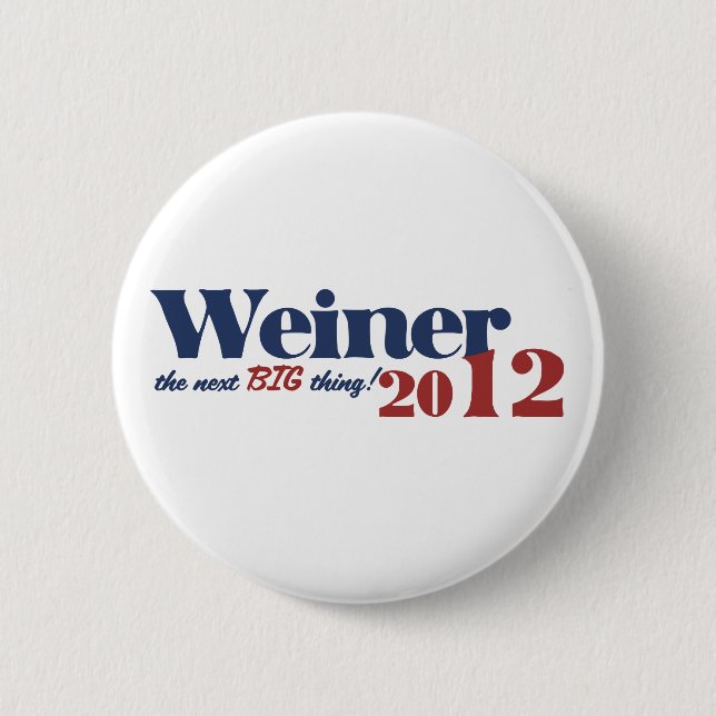 Anthony Weiner 2 Inch Round Button (Front)
