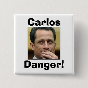 Anthony Weiner - Carlos Danger 2 Inch Square Button