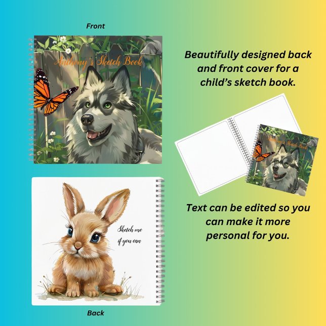 Anthony's Sketch Book Spiral Notebook (Creator Uploaded)