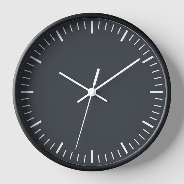 Anthracite Wall Clock (Front)