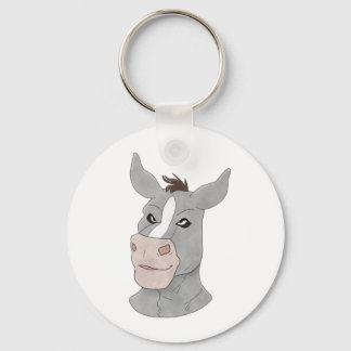 Anthro donkey face keychain