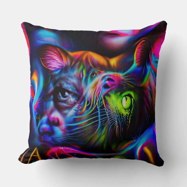 Anthrophobia  throw pillow (Front)
