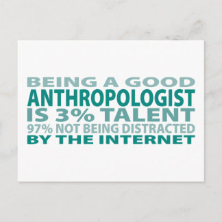 Anthropologist 3% Talent Postcard