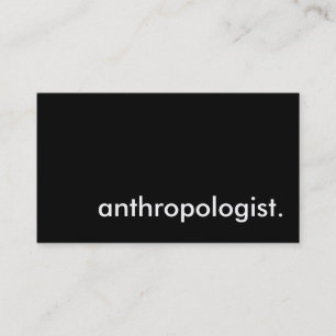 anthropologist. business card