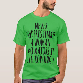 Anthropology Anthropology Quote Never Underestimat T-Shirt