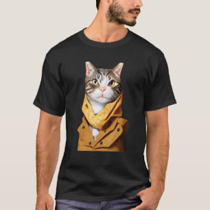 Anthropomorphic Cat Dress Up Suite Look Like A Hum T-Shirt