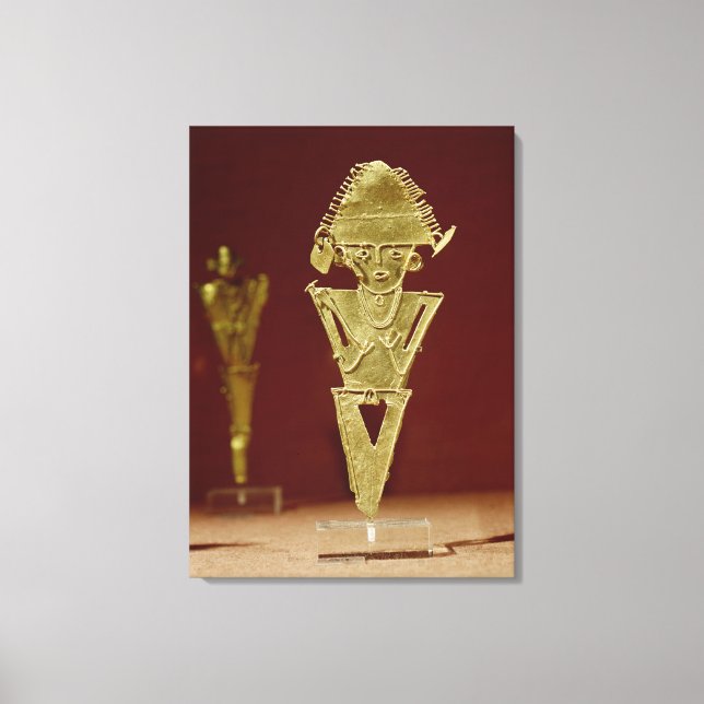 Anthropomorphic figure of a warrior canvas print (Front)