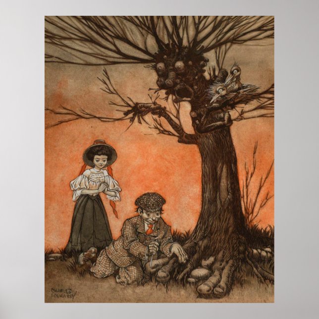 Anthropomorphic Tree by Charles Folkard Poster (Front)