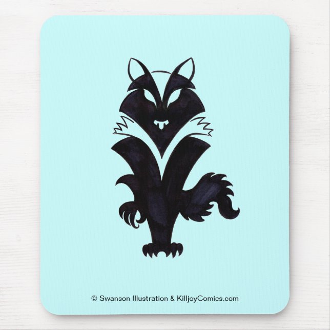 AnthroWolf Mouse Pad (Front)