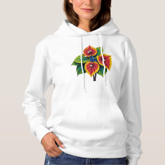 anthurium art van gogh style hoodie