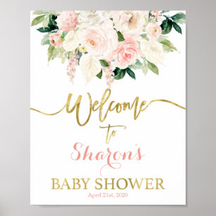 Anthurium Baby Shower welcome sign