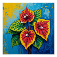 anthurium van gogh style