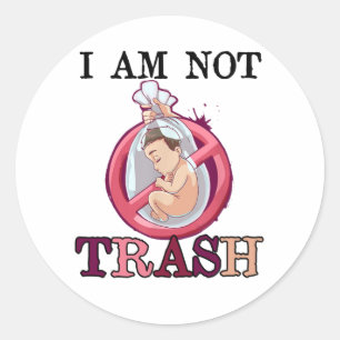 Anti Abortion Pro-Life Choice Stop Unborn Lives Classic Round Sticker