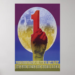 Anti addiction poster Tomorrow is the 1st day of