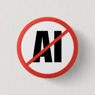 Anti-AI 1 Inch Round Button