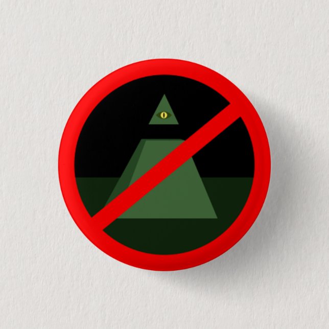 Anti All Seeing Eye Button (Front)