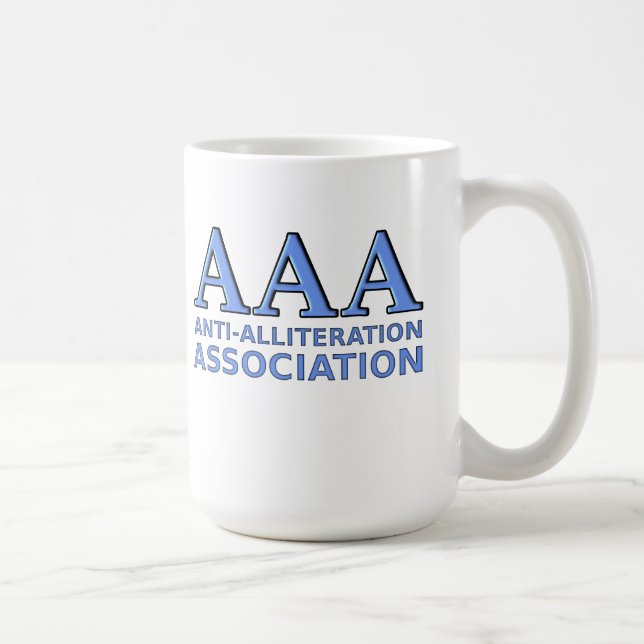 Anti-Allitation Association Drôle Mug (Droite)