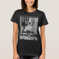 Anti Animal Testing Beagle Ladies Basic T-shirt