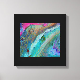 Anti-Atlas Mountains of Morocco - Terra satellite  Canvas Print