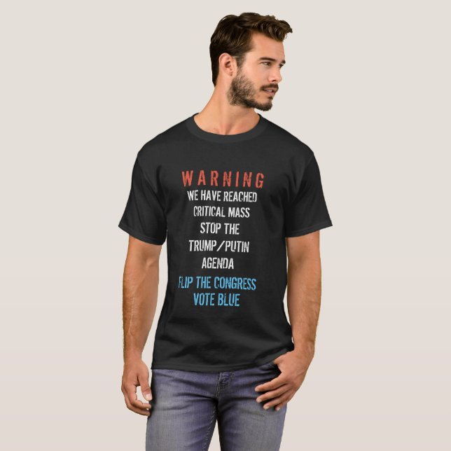 Anti-Atout anti-Poutine, pro T-shirt de démocratie (Devant entier)
