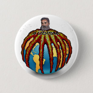 Anti-Audism - the Octopus of AGB 2 Inch Round Button