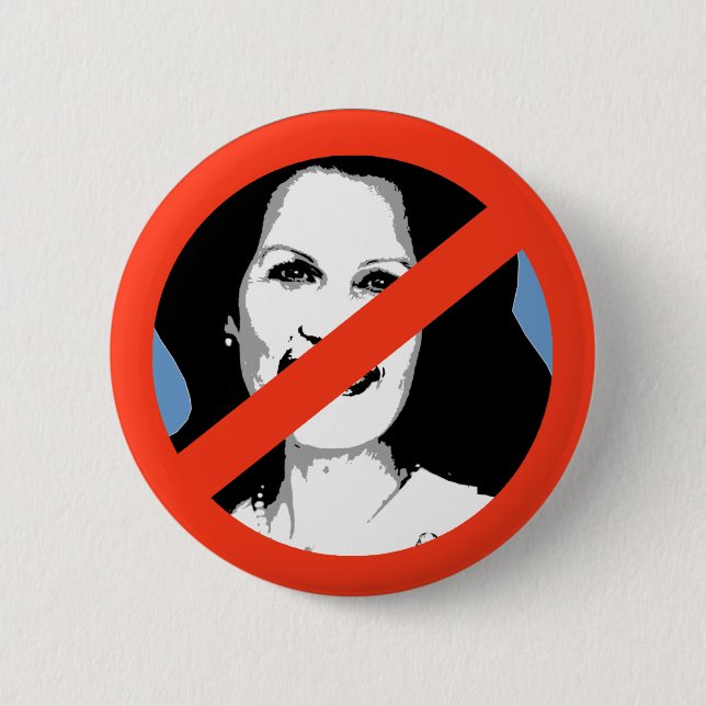 ANTI-BACHMAN: Anti-Michelle Bachman 2 Inch Round Button (Front)