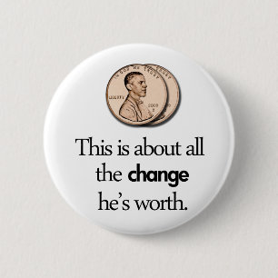 ANTI BARACK OBAMA 2 INCH ROUND BUTTON