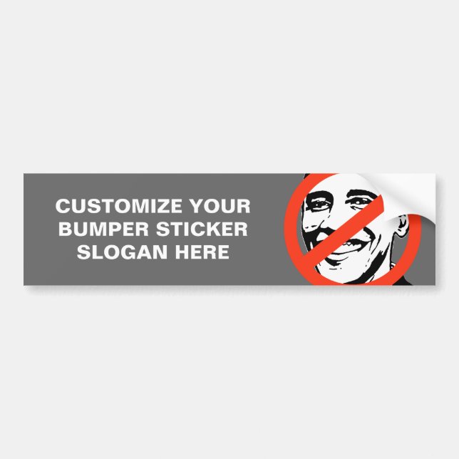 ANTI-BARACK OBAMA: ANTI-OBAMA BUMPER STICKER (Front)