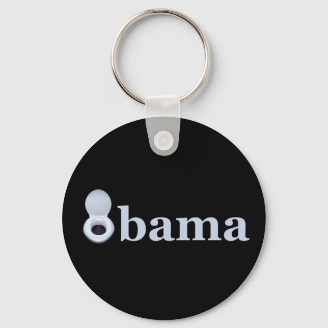 Anti Barack Obama Keychain (Front)