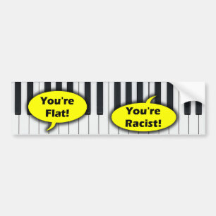 Anti Barack Obama - Racism Bumper Sticker