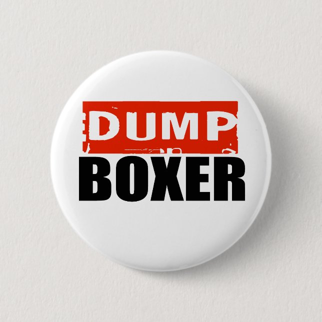 ANTI-BARBARA BOXER 2 INCH ROUND BUTTON (Front)