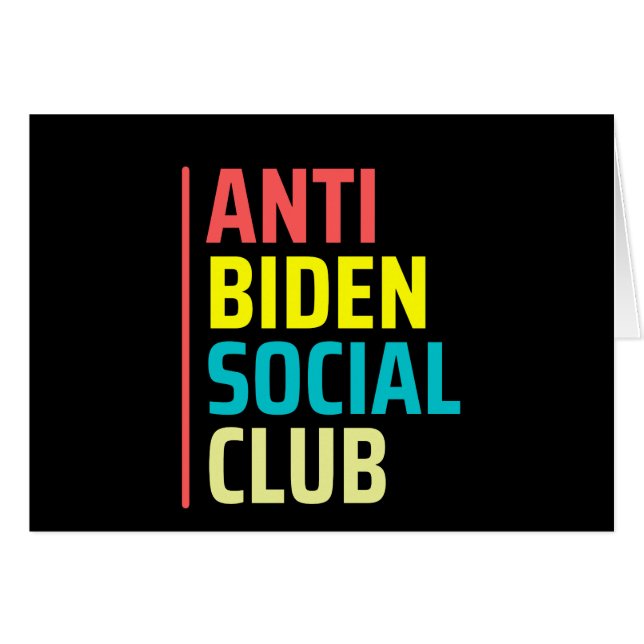 Anti Biden Social club (Front Horizontal)