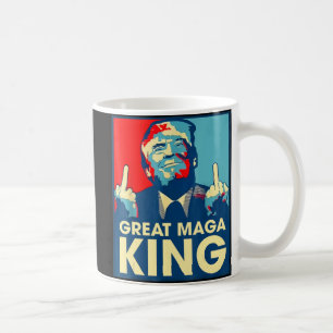 Anti Biden The Great Maga King Fun Trump Ultra Mag Coffee Mug