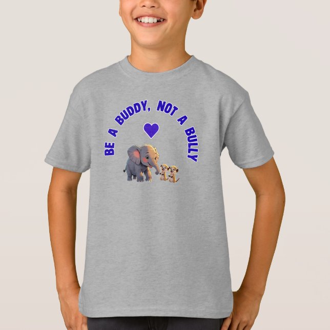 Anti-Bullying “Be a Buddy, Not a Bully” T-Shirt (Front)