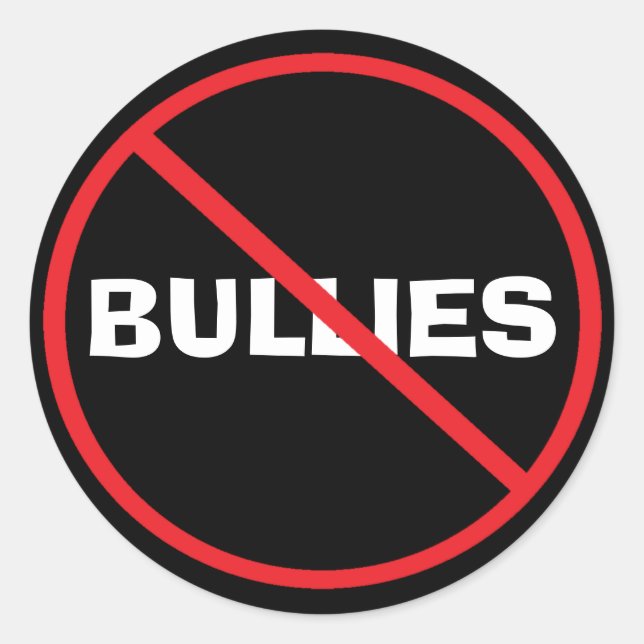 Anti-Bullying Classic Round Sticker (Front)