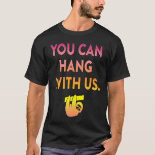 Anti Bullying for Group of Girls Kids Cute Sloth T-Shirt