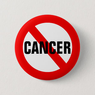 Anti Cancer No Sign Button