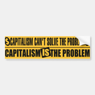 Anti-capitalist bumper sticker