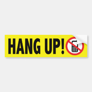 Anti Cell Phone Texting Bumper Sticker