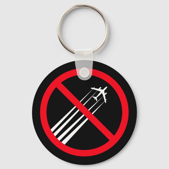 Anti Chemtrails Keychain (Front)